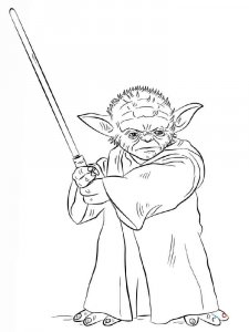 Yoda coloring page 35 - Free printable