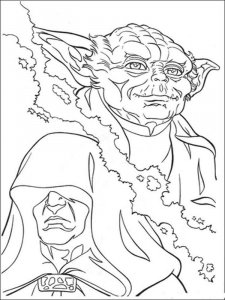Yoda coloring page 37 - Free printable