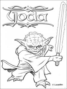 Yoda coloring page 29 - Free printable