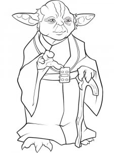 Yoda coloring page 32 - Free printable
