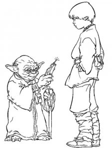 Yoda coloring page 33 - Free printable
