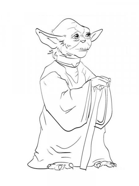 Yoda Star Wars coloring pages