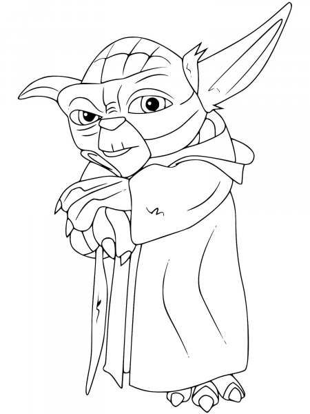 Yoda Star Wars coloring pages