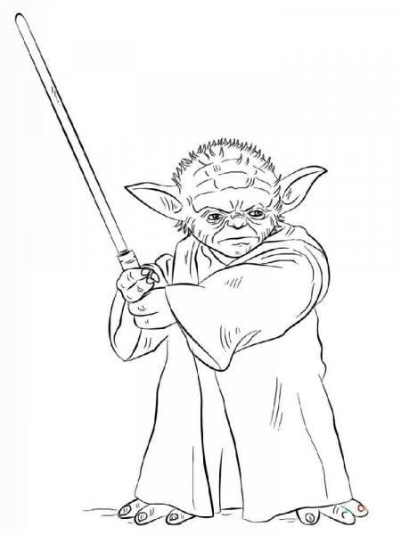 Yoda Star Wars coloring pages