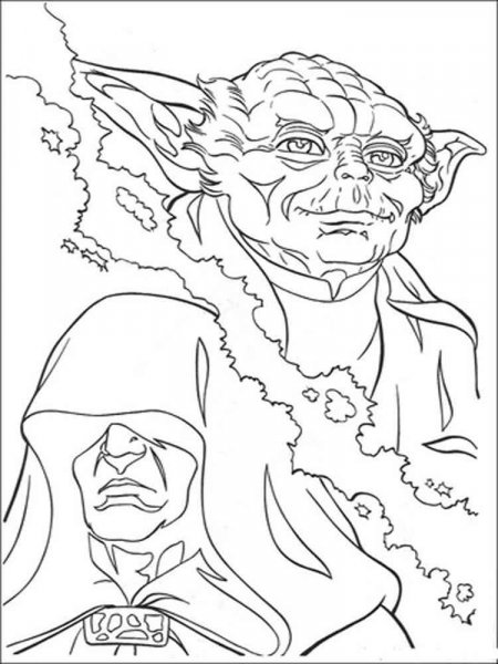 Yoda Star Wars coloring pages