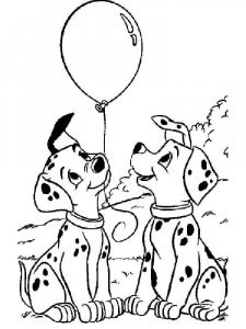 101 Dalmatians coloring page 6 - Free printable