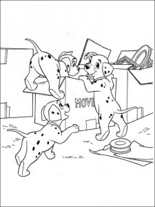 101 Dalmatians coloring page 9 - Free printable