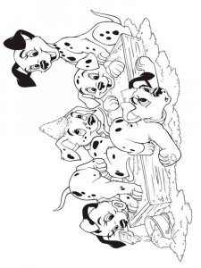 101 Dalmatians coloring page 43 - Free printable
