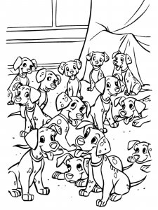 101 Dalmatians coloring page 36 - Free printable
