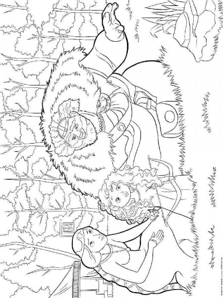 Brave coloring pages