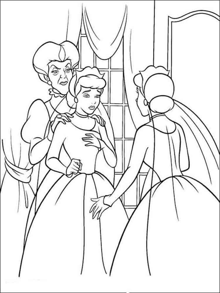 Cinderella coloring pages. Download and print Cinderella ...