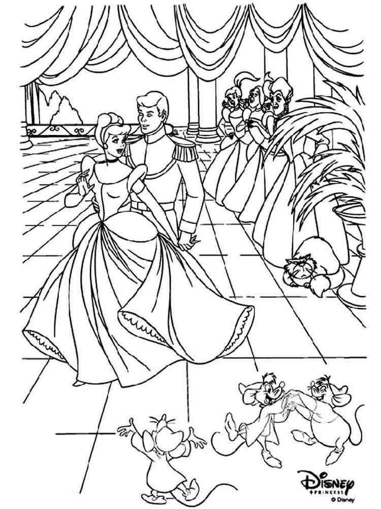Coloring Pages Disney Cinderella 194 File SVG PNG DXF EPS Free