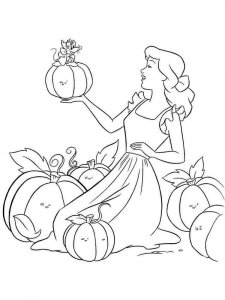 Cinderella coloring page 1 - Free printable