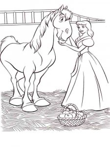 Cinderella coloring page 2 - Free printable