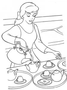 Cinderella coloring page 25 - Free printable