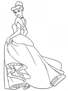 Cinderella coloring page 26 - Free printable