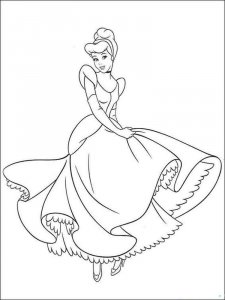 Cinderella coloring page 3 - Free printable