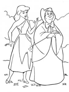 Cinderella coloring page 4 - Free printable