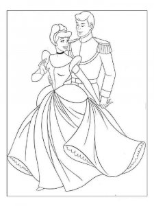 Cinderella coloring page 5 - Free printable