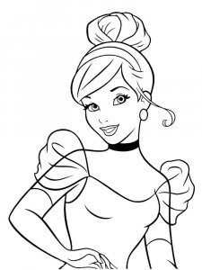 Cinderella coloring page 46 - Free printable