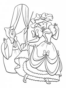Cinderella coloring page 50 - Free printable