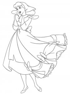 Cinderella coloring page 51 - Free printable