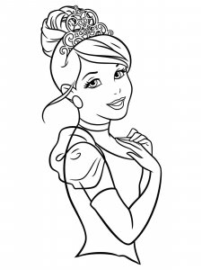 Cinderella coloring page 53 - Free printable