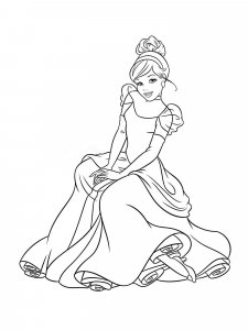 Cinderella coloring page 37 - Free printable