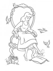 Cinderella coloring page 55 - Free printable