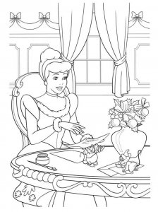 Cinderella coloring page 57 - Free printable