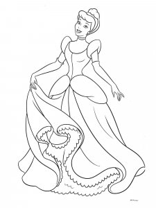 Cinderella coloring page 38 - Free printable