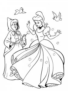 Cinderella coloring page 39 - Free printable