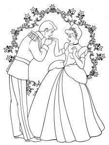 Cinderella coloring page 40 - Free printable