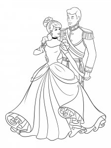 Cinderella coloring page 41 - Free printable