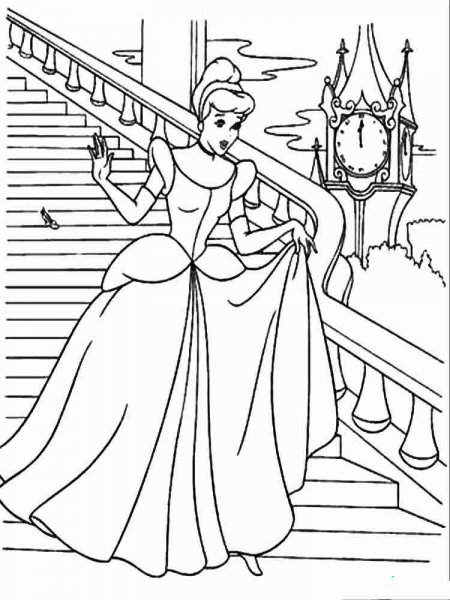 Cinderella coloring pages