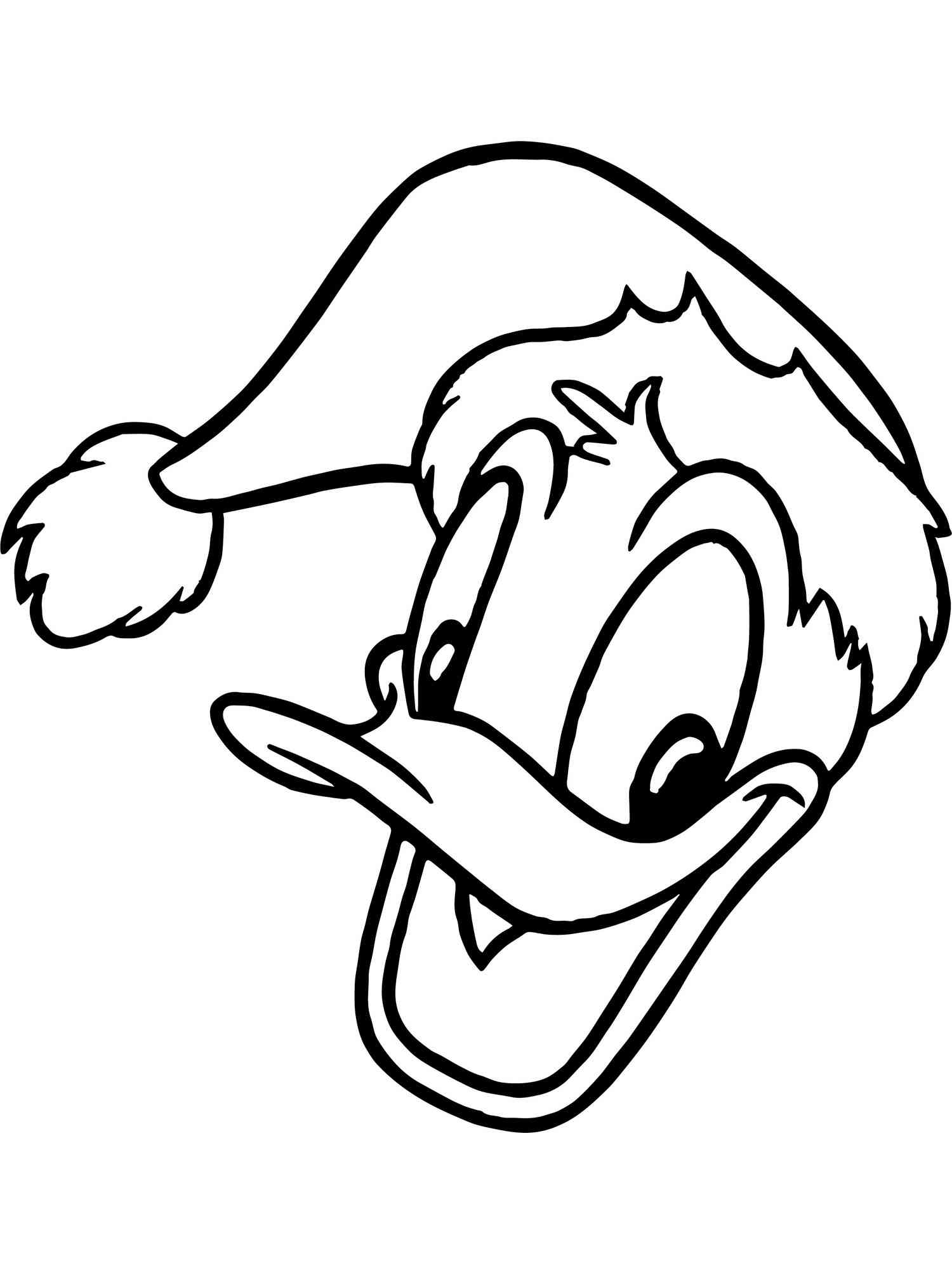 daisy duck face coloring page