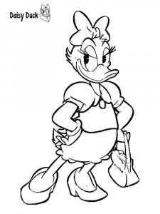 Donald Duck coloring page 1 - Free printable