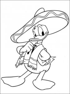 Donald Duck coloring page 16 - Free printable