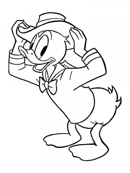 Donald And Daisy Duck Coloring Pages