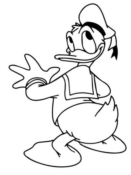 Donald and Daisy Duck coloring pages