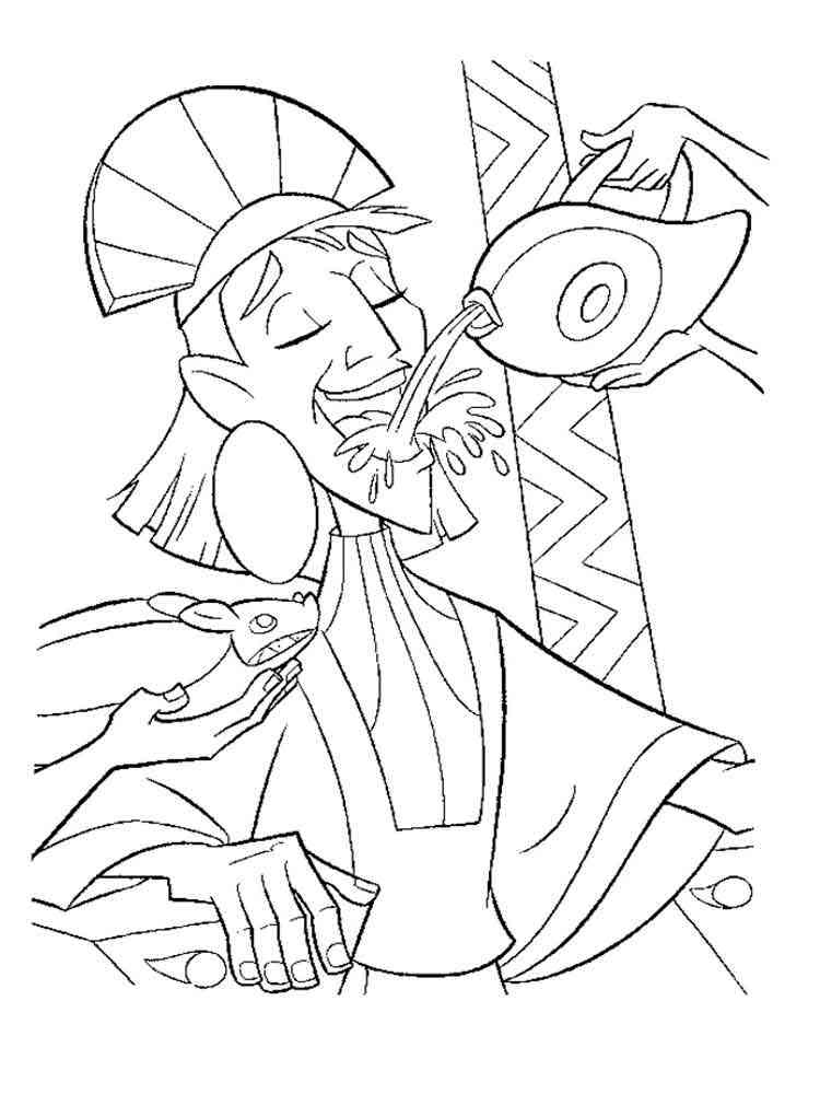 The Emperor's New Groove coloring pages. 