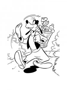Goofy coloring page 1 - Free printable
