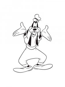 Goofy coloring page 14 - Free printable