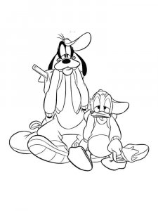Goofy coloring page 17 - Free printable