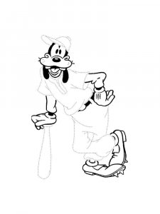 Goofy coloring page 2 - Free printable