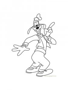 Goofy coloring page 24 - Free printable
