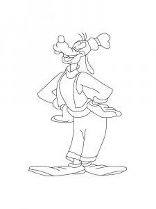 Goofy coloring page 37 - Free printable
