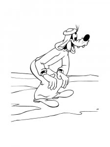 Goofy coloring page 38 - Free printable