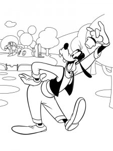 Goofy coloring page 39 - Free printable