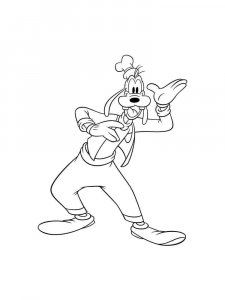 Goofy coloring page 43 - Free printable